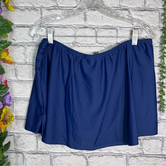 🌼3/$30🌼intl Details Navy Blue Swim Mini Skirt Size XL - Picture 4 of 15